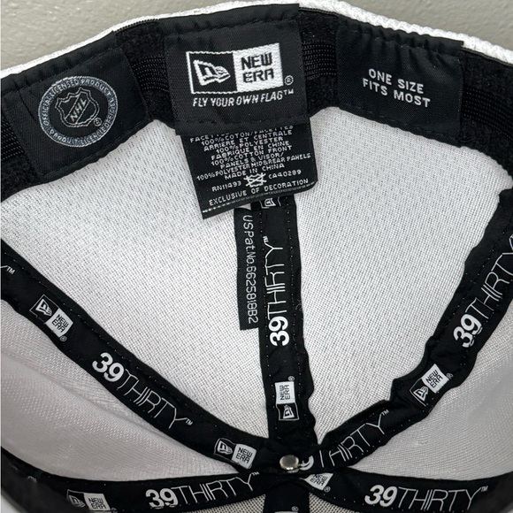 Los Angeles Kings New Era 39THIRTY Vintage Hockey Fitted White Hat - Picture 6 of 6